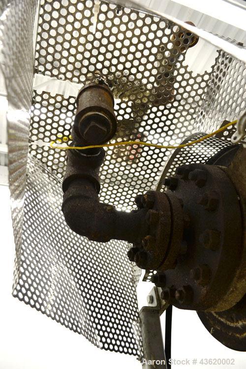 Used Chromalox Circulation Heater, Model GCH-45903VXX. 90 Kw, 3/460 volt. Designed for steam, gas, and air heating. Heating element model 52079-004. Includes a control panel. Mounted on a carbon stee...