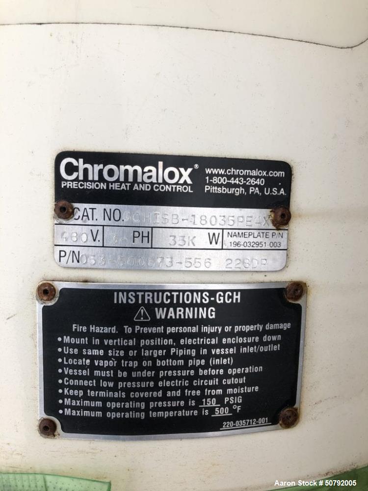 Used Chromalox Steam/Air/Gas Circulation Heater