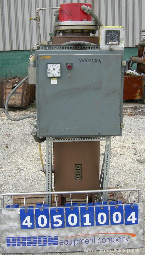 Used Chromalox Circulation Heater, Model NWH-180015SSXX. 3/480 volt, 100 kw. Designed for clean water applications. Model TMSS-18100XX coils. Includes a control panel.
