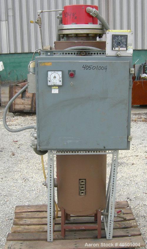 Used Chromalox Circulation Heater, Model NWH-180015SSXX. 3/480 volt, 100 kw. Designed for clean water applications. Model TMSS-18100XX coils. Includes a control panel.
