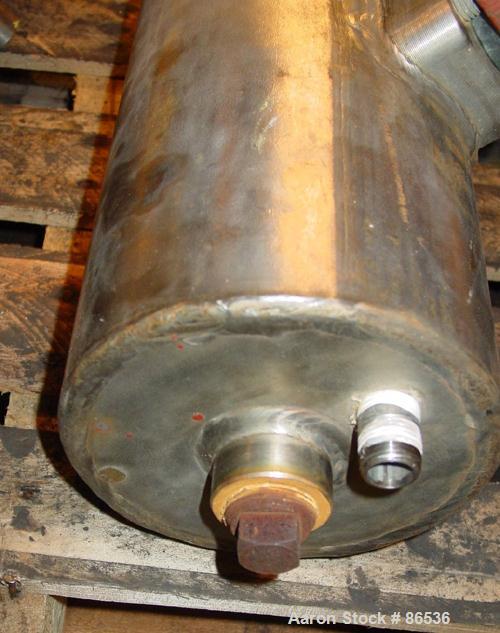 Used: Condex condenser deaerator, model SSCP628, stainless steel. 6" diameter x 27 1/2" long shell rated 400 psi at 400 deg F. Openings 4 3/4", (2) 2 1/4". Horizontal mount. Built 1994.