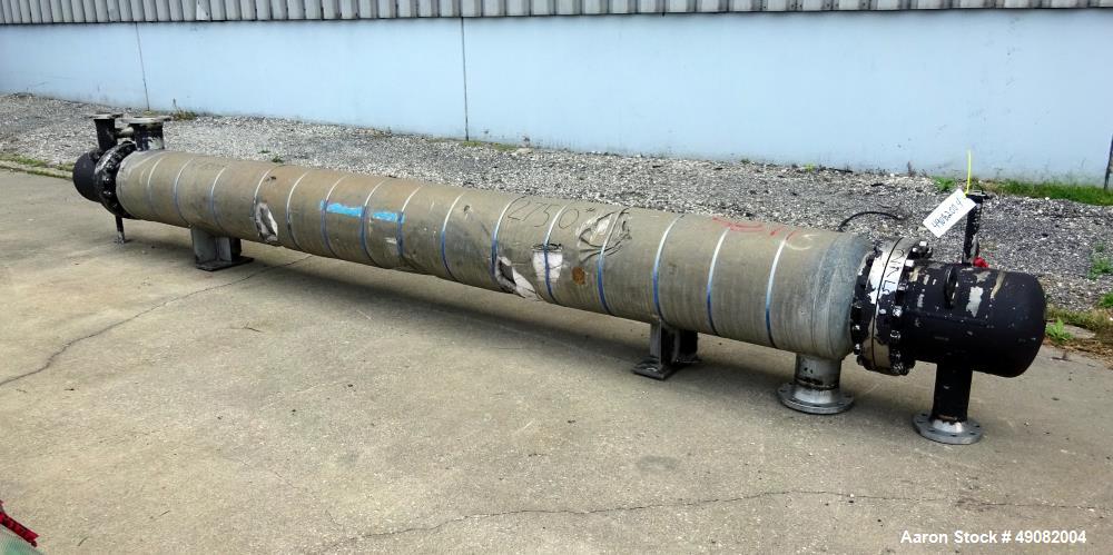 Used Cust-O-Fab Shell & Tube Heat Exchanger, Approximate 344 Square Feet, Size