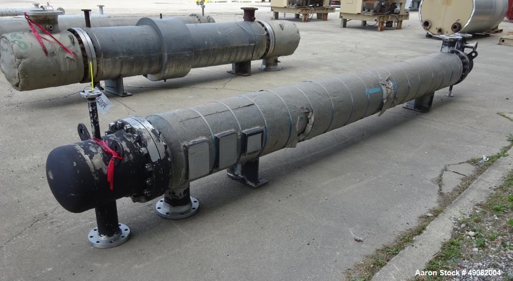 Used Cust-O-Fab Shell & Tube Heat Exchanger, Approximate 344 Square Feet, Size
