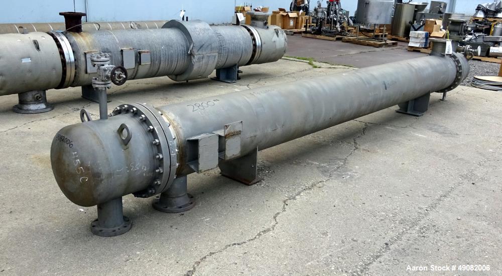 Used Cust-O-Fab Shell & Tube Heat Exchanger.