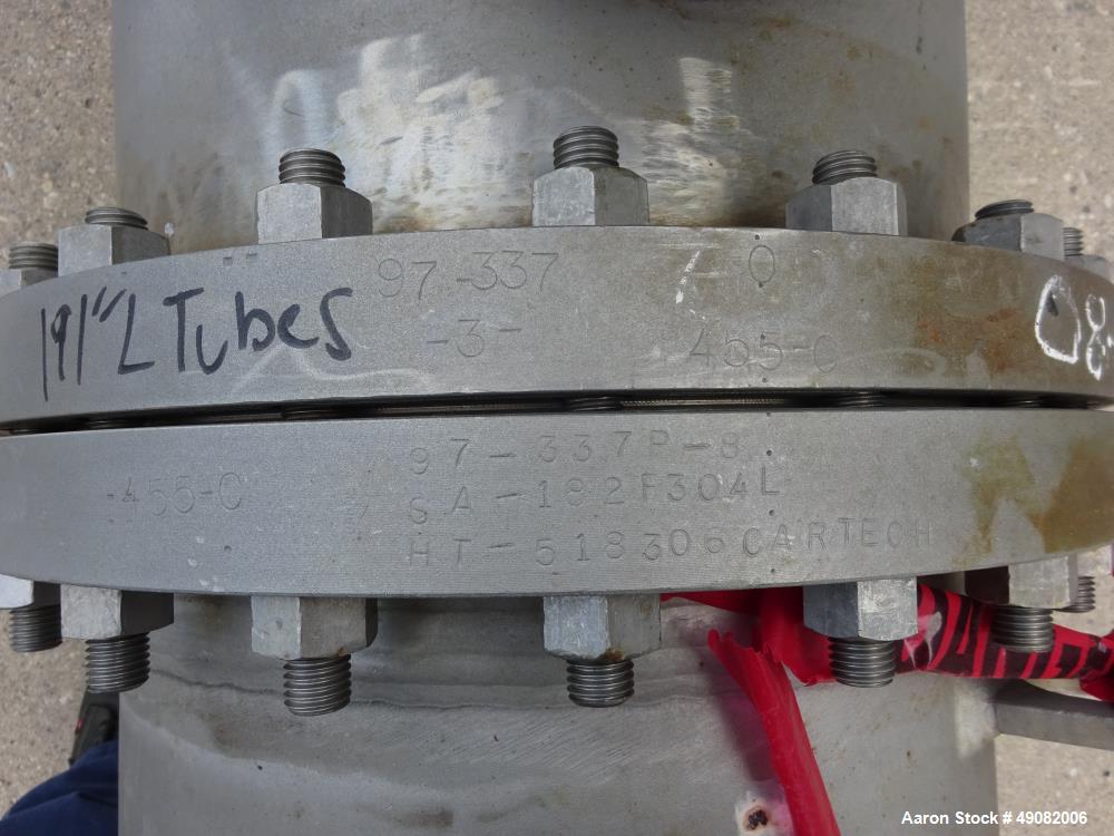 Used Cust-O-Fab Shell & Tube Heat Exchanger.