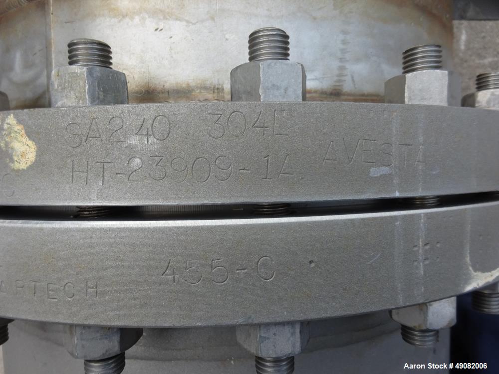 Used Cust-O-Fab Shell & Tube Heat Exchanger.