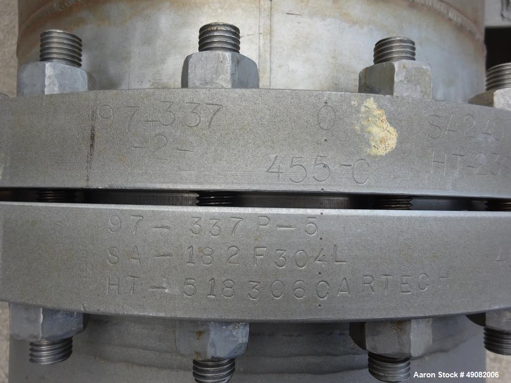 Used Cust-O-Fab Shell & Tube Heat Exchanger.
