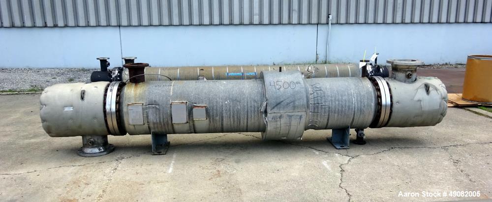 Used Cust-O-Fab Shell & Tube Heat Exchanger, Approximate 430 Square Feet