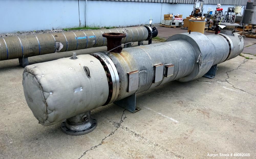 Used Cust-O-Fab Shell & Tube Heat Exchanger, Approximate 430 Square Feet