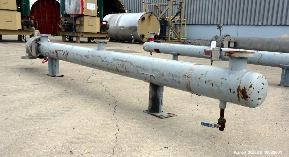 Used Cust-O-Fab U Tube Shell & Tube Heat Exchanger, Approximate 105 Square Feet