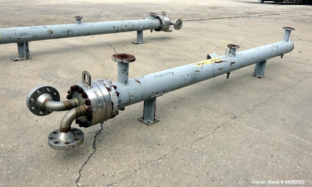 Used Cust-O-Fab U Tube Shell & Tube Heat Exchanger, Approximate 105 Square Feet