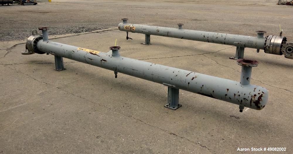 Used Cust-O-Fab U Tube Shell & Tube Heat Exchanger, Approximate 105 Square Feet