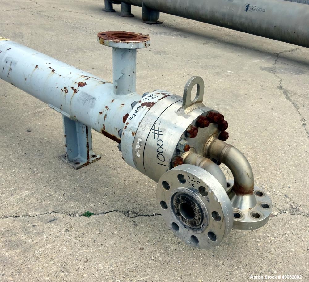 Used Cust-O-Fab U Tube Shell & Tube Heat Exchanger, Approximate 105 Square Feet