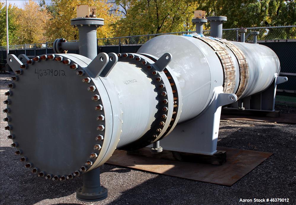 Unused- Daekyung Shell and Tube Heat Exchanger, 1,185 Square Feet, Horizontal.