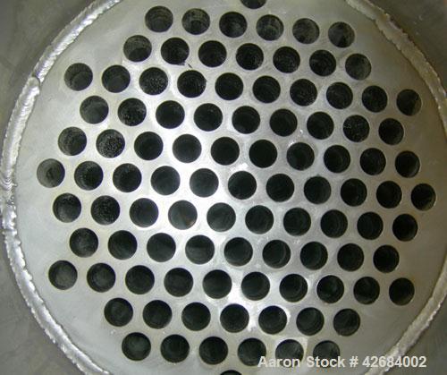 Used Dedert Shell & Tube Heat Flash Condenser, approximately 357 square feet, vertical. 316L Stainless steel shell rated 100/-15 psi at 250 deg F, (97) 1'' diameter x 15' long 316L stainless steel tu...