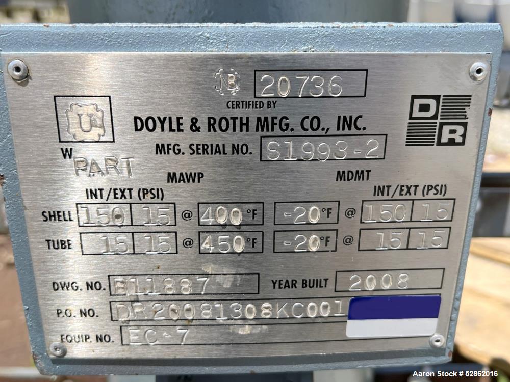 Doyle and Roth Vertical Shell and Tube Condenser