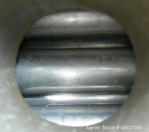 Used Doyle And Roth U Tube Heat Exchanger, approximately 10 square feet, vertical. 316L stainless steel shell rated FV/75 psi at 325 deg.f., (20) 3/4" diameter x 30" long tubes rated 150 psi at 325 d...