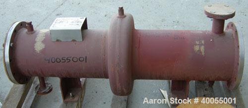 Unused:  Doyle and Roth Shell and Tube Heat Exchanger, 66  Square Feet, Horizontal.  Carbon steel shell  rated 100 psi @ 350 degrees F.  (85) 3/4" diameter x 48" long Alloy 20Cb3 stainless steel tube...