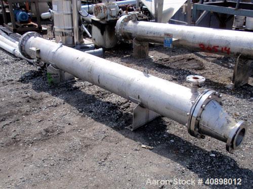 Used Doyle and Roth Shell and Tube Heat Exchanger, 247 square feet, horizontal. Hastelloy C276 tubes, tube sheets, heads and bonnets with (126) 3/4" diameter x 10' long tubes rated 150 psi at 450 F, ...