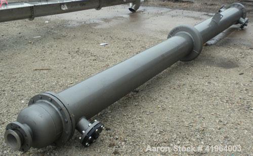 Used Doyle & Roth Shell and Tube Heat Exchanger, 416 square feet, vertical. Carbon steel shell rated FV/150 psi at 
–20/350 deg F, (118) 3/4" diameter x 18' long 316L stainless steel tubes rated FV/1...