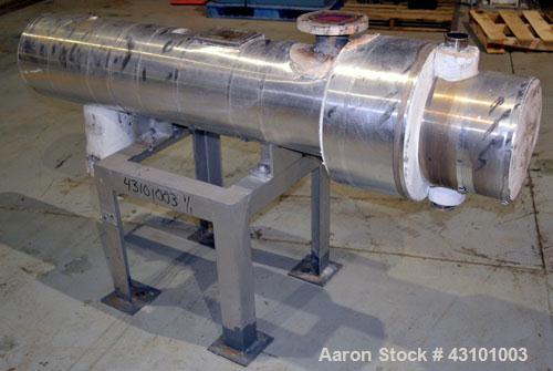 Used Doyle & Roth U Tube Shell & Tube Heat Exchanger, 27 Square Feet, Horizontal. Carbon steel shell rated 150 psi at 400 degrees F. (20) 3/4'' diameter x ' long 316 stainless steel tubes rated 150 p...