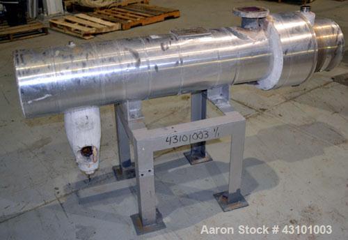 Used Doyle & Roth U Tube Shell & Tube Heat Exchanger, 27 Square Feet, Horizontal. Carbon steel shell rated 150 psi at 400 degrees F. (20) 3/4'' diameter x ' long 316 stainless steel tubes rated 150 p...