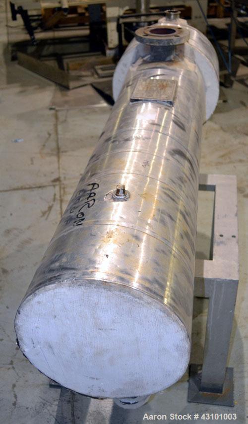 Used Doyle & Roth U Tube Shell & Tube Heat Exchanger, 27 Square Feet, Horizontal. Carbon steel shell rated 150 psi at 400 degrees F. (20) 3/4'' diameter x ' long 316 stainless steel tubes rated 150 p...