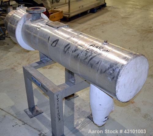 Used Doyle & Roth U Tube Shell & Tube Heat Exchanger, 27 Square Feet, Horizontal. Carbon steel shell rated 150 psi at 400 degrees F. (20) 3/4'' diameter x ' long 316 stainless steel tubes rated 150 p...