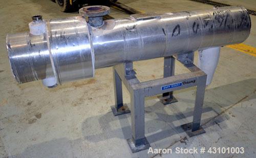 Used Doyle & Roth U Tube Shell & Tube Heat Exchanger, 27 Square Feet, Horizontal. Carbon steel shell rated 150 psi at 400 degrees F. (20) 3/4'' diameter x ' long 316 stainless steel tubes rated 150 p...