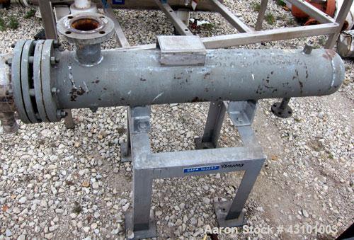Used Doyle & Roth U Tube Shell & Tube Heat Exchanger, 27 Square Feet, Horizontal. Carbon steel shell rated 150 psi at 400 degrees F. (20) 3/4'' diameter x ' long 316 stainless steel tubes rated 150 p...