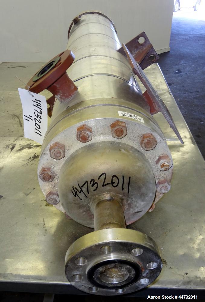 Used Doyle and Roth Single Pass Shell & Tube Heat Exchanger, 48 Square Feet, Vertical. Carbon steel shell rated 125 psi/Full Vacuum at -20 to 400 degrees F. (55) 3/4” Diameter x 54” long 316L stainle...