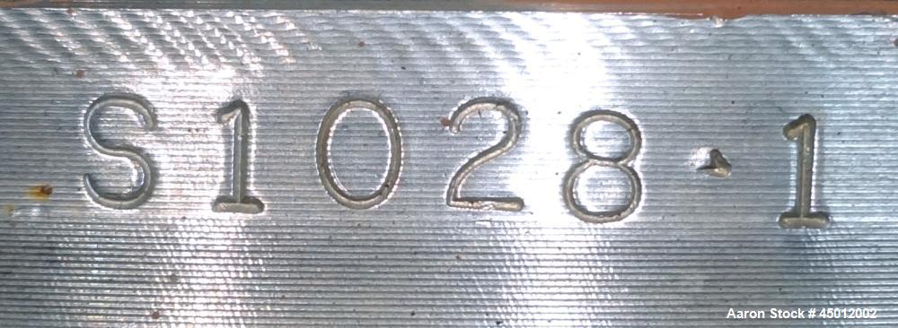 Used Doyle & Roth Shell and Tube Heat Exchanger, 807 Square Feet, Horizontal. 304 Stainless steel shell rated 250 psi at -20 to 350 degrees F, (206) 3/4" diameter x 20' long 304 stainless steel tubes...