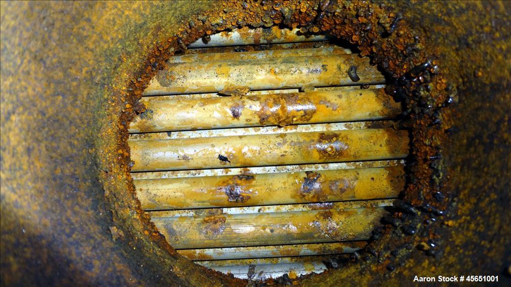 Used Doyle & Roth Shell & Tube Heat Exchanger, 238 Square Feet, Horizontal, Single pass, straight tube. 304 Stainless steel heads and tubes. Carbon steel shell. Shell and tubes rated 75 psi @ 400 deg...