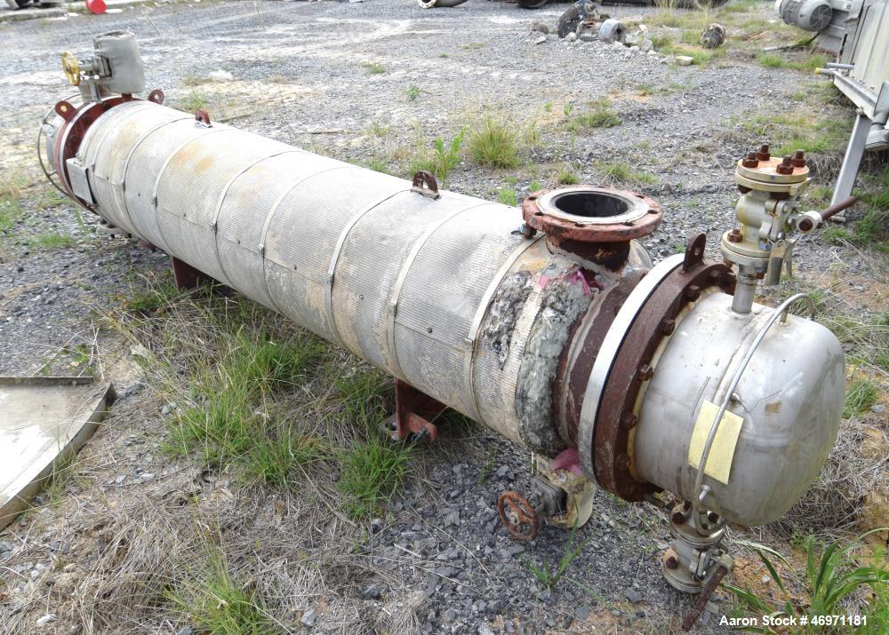 Used Doyle & Roth Shell & Tube Heat Exchanger, Approximate 169 Square Feet, Horizontal. Carbon steel shell rated 150 psi at -20 to 400 degrees F, (81) 1" diameter x 8' long 2205 duplex stainless stee...