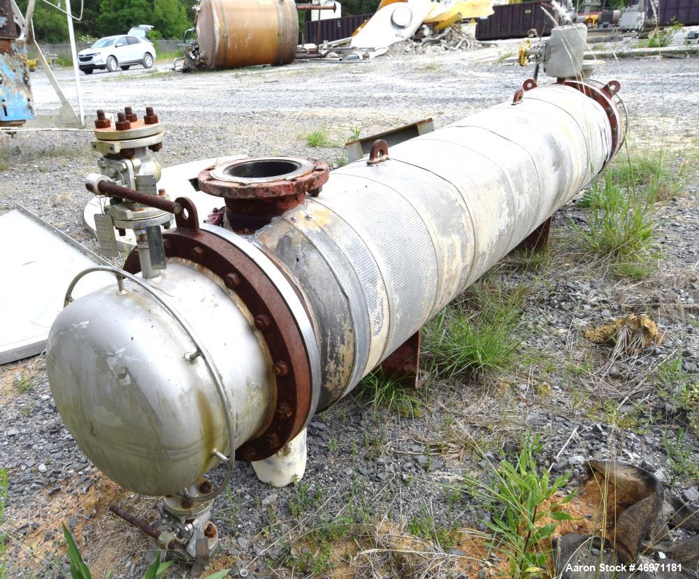 Used Doyle & Roth Shell & Tube Heat Exchanger, Approximate 169 Square Feet, Horizontal. Carbon steel shell rated 150 psi at -20 to 400 degrees F, (81) 1" diameter x 8' long 2205 duplex stainless stee...