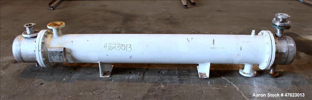 Used Doyle & Roth Shell & Tube Heat Exchanger, 197 Square Feet, Horizontal.