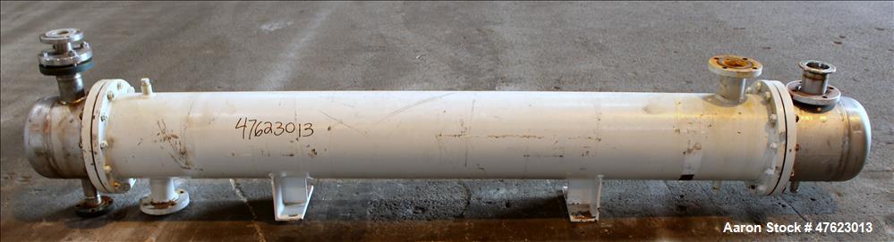 Used Doyle & Roth Shell & Tube Heat Exchanger, 197 Square Feet, Horizontal.