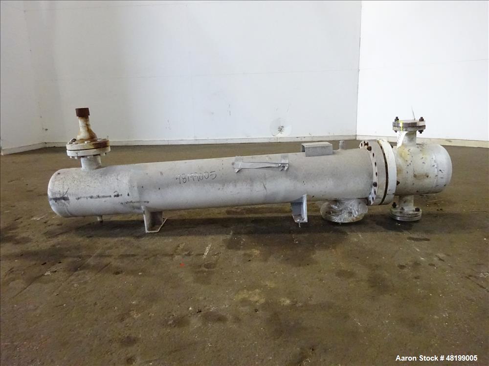 Used Doyle & Roth U Tube Shell & Tube Heat Exchanger, 100 Square Feet, Horizont