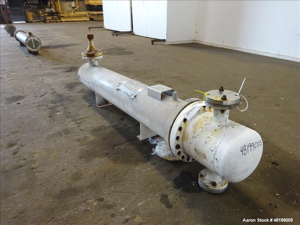 Used Doyle & Roth U Tube Shell & Tube Heat Exchanger, 100 Square Feet, Horizont