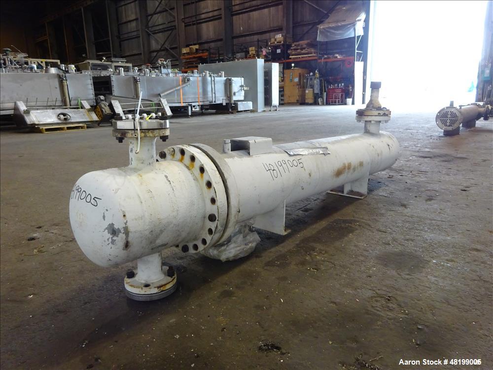 Used Doyle & Roth U Tube Shell & Tube Heat Exchanger, 100 Square Feet, Horizont