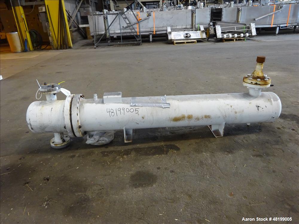 Used Doyle & Roth U Tube Shell & Tube Heat Exchanger, 100 Square Feet, Horizont