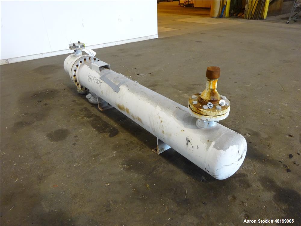 Used Doyle & Roth U Tube Shell & Tube Heat Exchanger, 100 Square Feet, Horizont