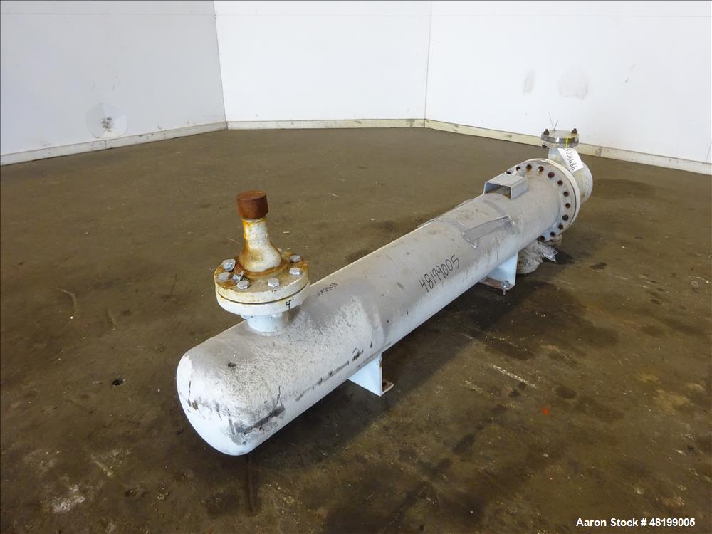 Used Doyle & Roth U Tube Shell & Tube Heat Exchanger, 100 Square Feet, Horizont