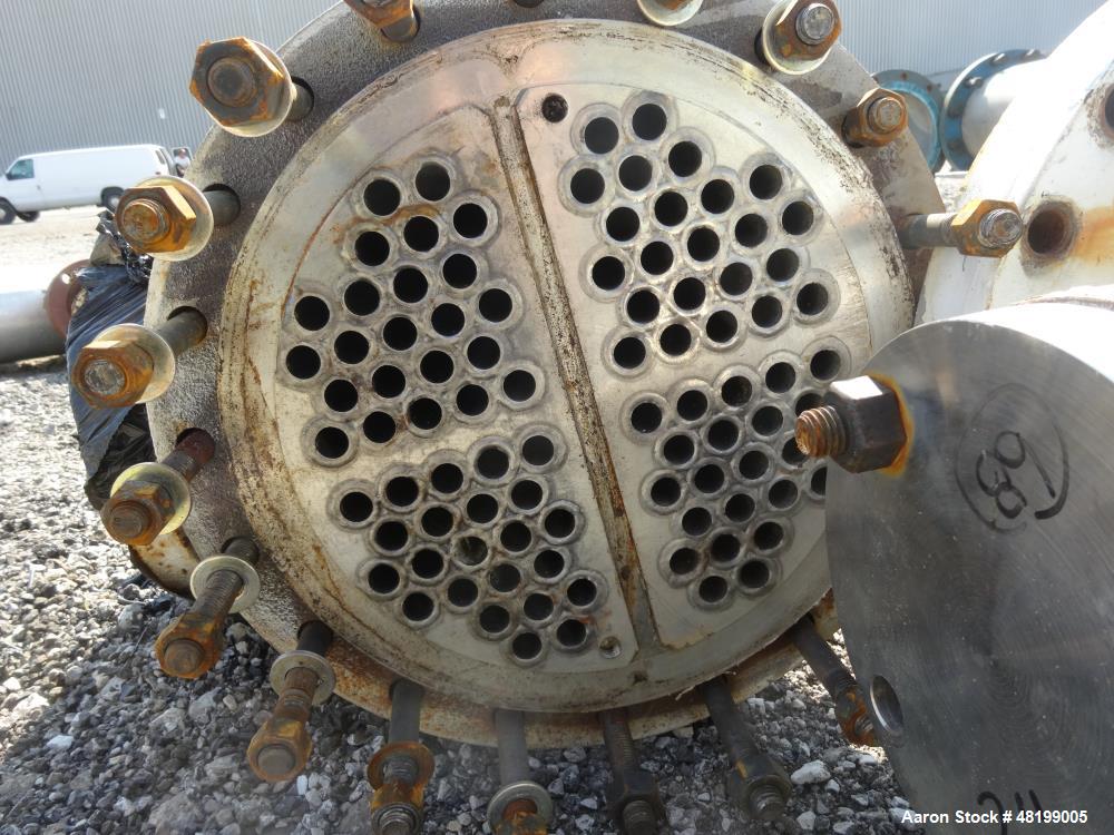 Used Doyle & Roth U Tube Shell & Tube Heat Exchanger, 100 Square Feet, Horizont