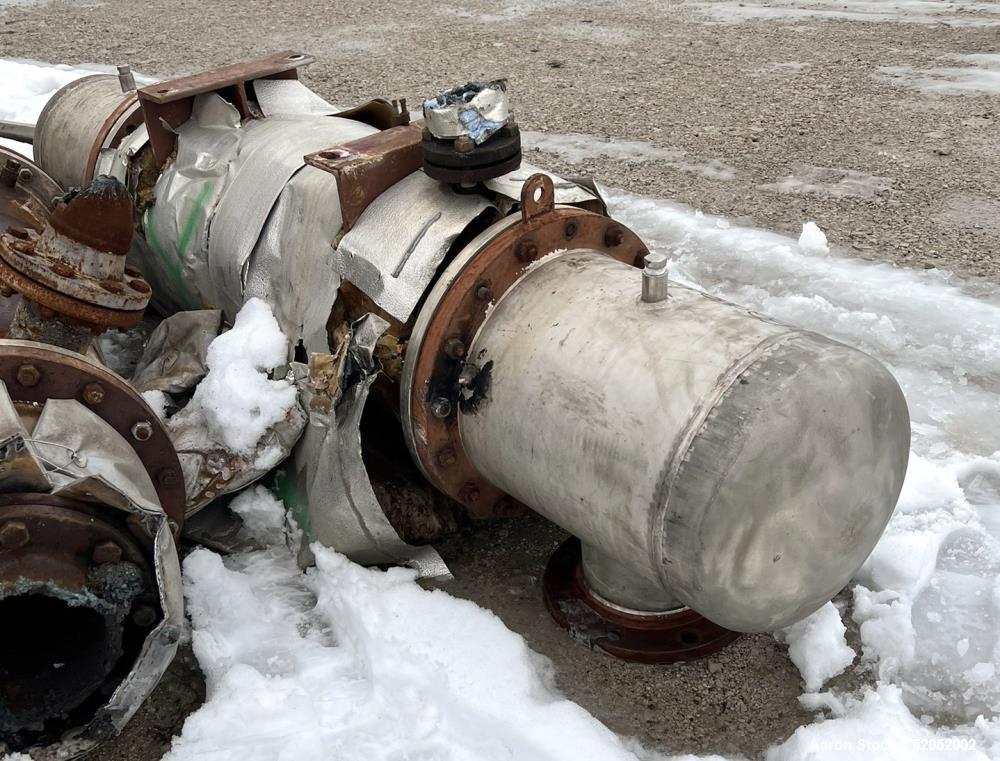 Used Doyle & Roth Shell & Tube Heat Exchanger, Horizontal. Approximate 158.7 Square Feet. Carbon steel shell rated 150 psi/FV at -20 to 400 degrees F. (202) 304 Stainless steel 3/4" diameter x 4' lon...