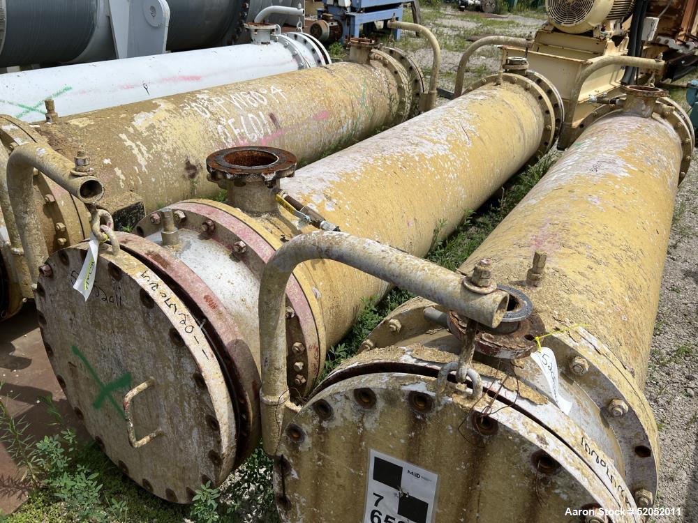 Used Doyle & Roth Shell & Tube Heat Exchanger, Horizontal. Approximate 1,115 Square Feet. Carbon steel shell rated 150 psi at -20 to 150 degrees F. (568) 304 Stainless steel 3/4" diameter x 10' long ...