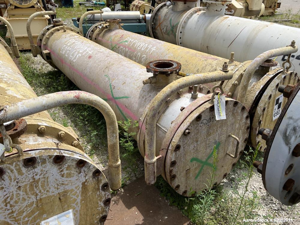 Used Doyle & Roth Shell & Tube Heat Exchanger, Horizontal. Approximate 1,115 Square Feet. Carbon steel shell rated 150 psi at -20 to 150 degrees F. (568) 304 Stainless steel 3/4" diameter x 10' long ...