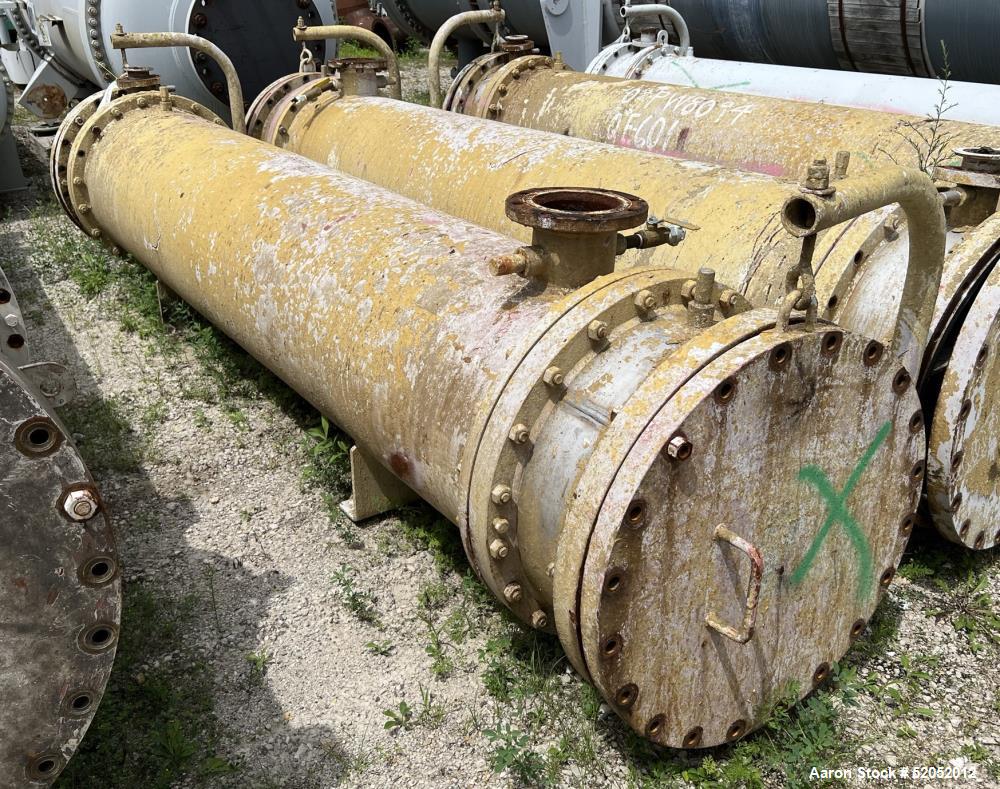 Used Doyle & Roth Shell & Tube Heat Exchanger, Horizontal. Approximate 1,115 Square Feet. Carbon steel shell rated 150 psi at -20 to 150 degrees F. (568) 304 Stainless steel 3/4" diameter x 10' long ...
