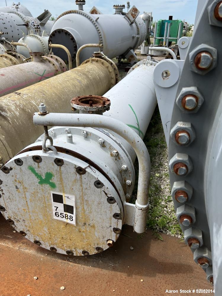 Used Doyle & Roth Shell & Tube Heat Exchanger, Horizontal. Approximate 1,115 Square Feet. Carbon steel shell rated 150 psi at -20 to 150 degrees F. (568) 304 Stainless steel 3/4" diameter x 10' long ...