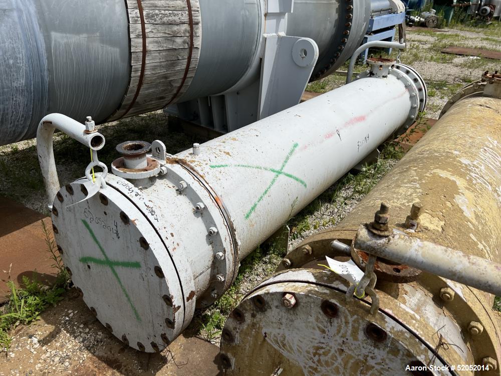 Used Doyle & Roth Shell & Tube Heat Exchanger, Horizontal. Approximate 1,115 Square Feet. Carbon steel shell rated 150 psi at -20 to 150 degrees F. (568) 304 Stainless steel 3/4" diameter x 10' long ...